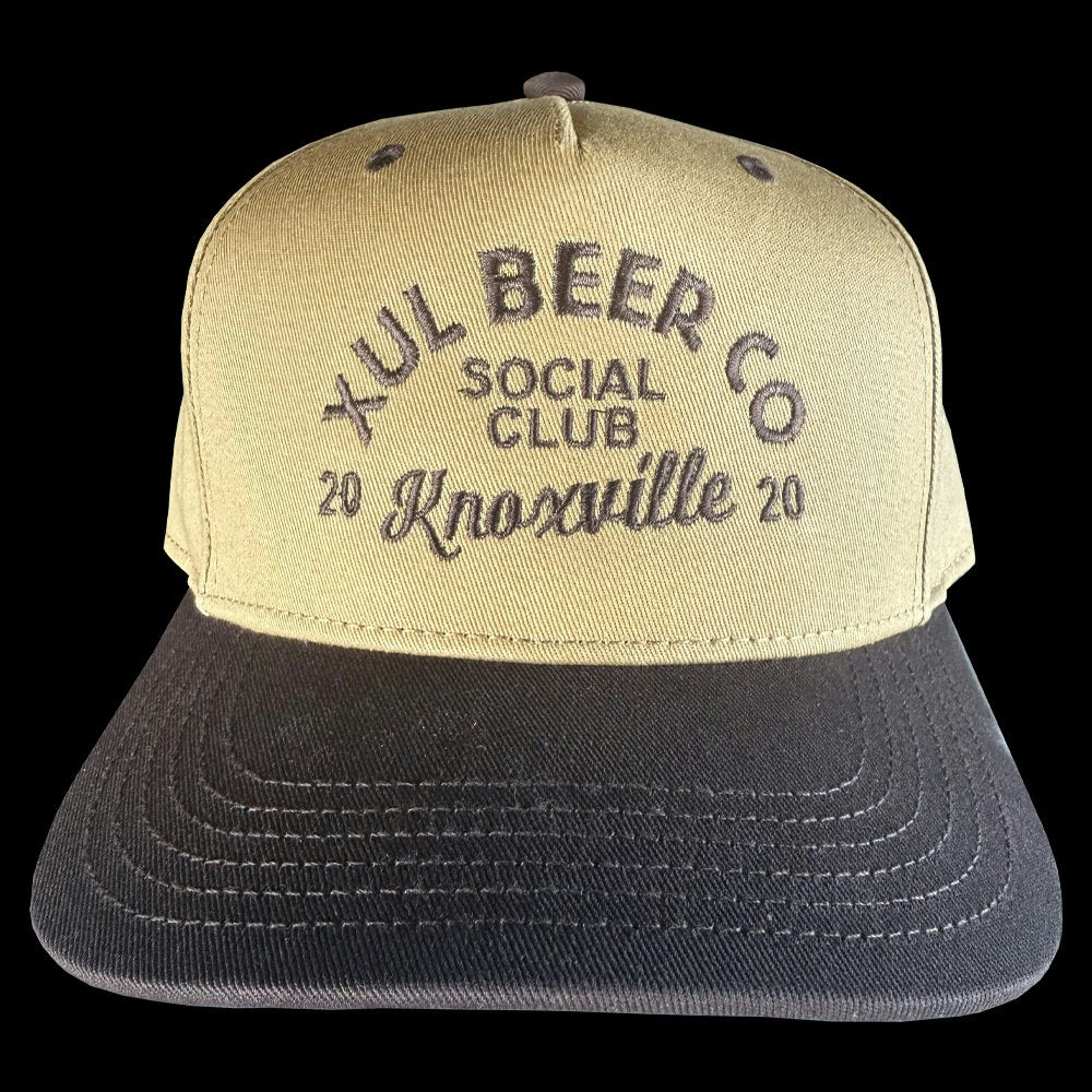 Xul Social Club Hat - Tan and Brown Front
