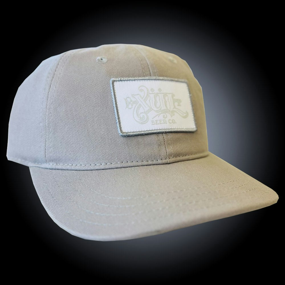 Grey Low Crown Adjustable Hat