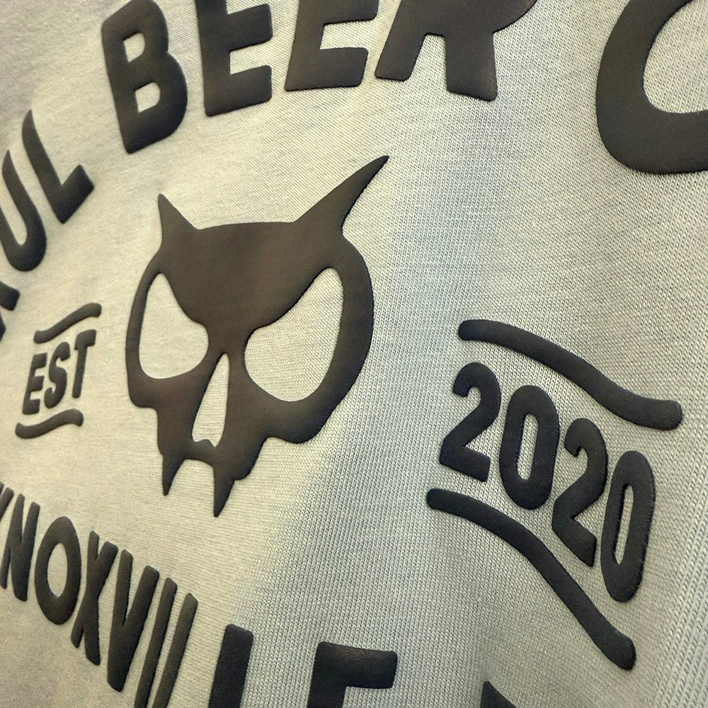 Xul Baby Blue Banner Tee with Gravity Print