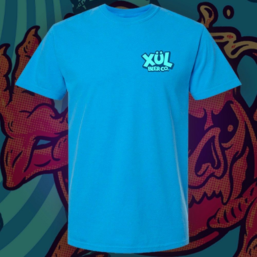 Xul-Aid blue tee front