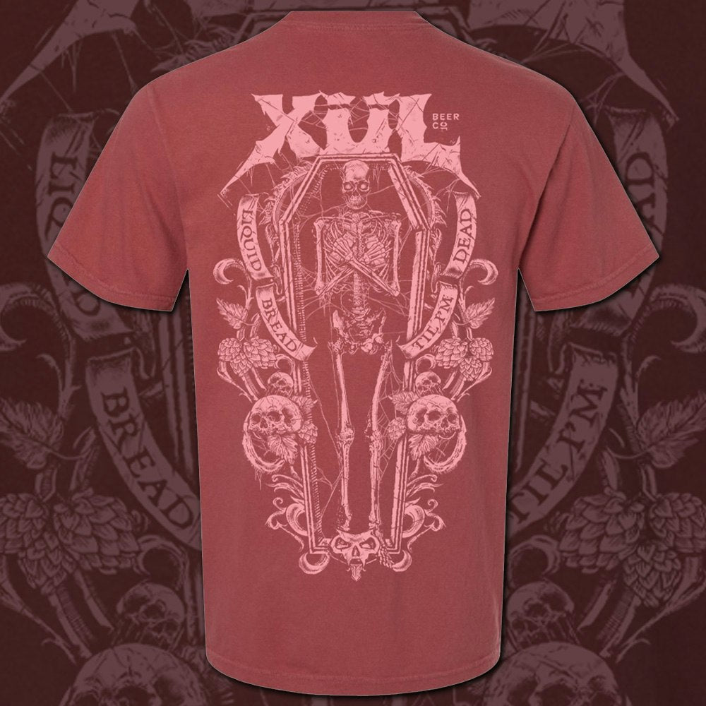 Crimson Liquid Bread Til I'm Dead Tee