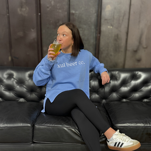 Ladies Minimalist Split Fleece Crew