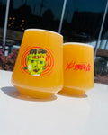 rastal harmony tumbler glass with our thrasher logo and a creature