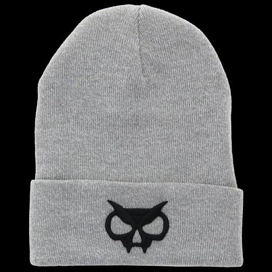 Grey Fanghead Beanie