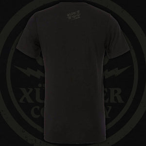 Black on black Xul Circle Emblem Tee.