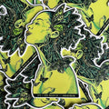 stack of green ivy stickers